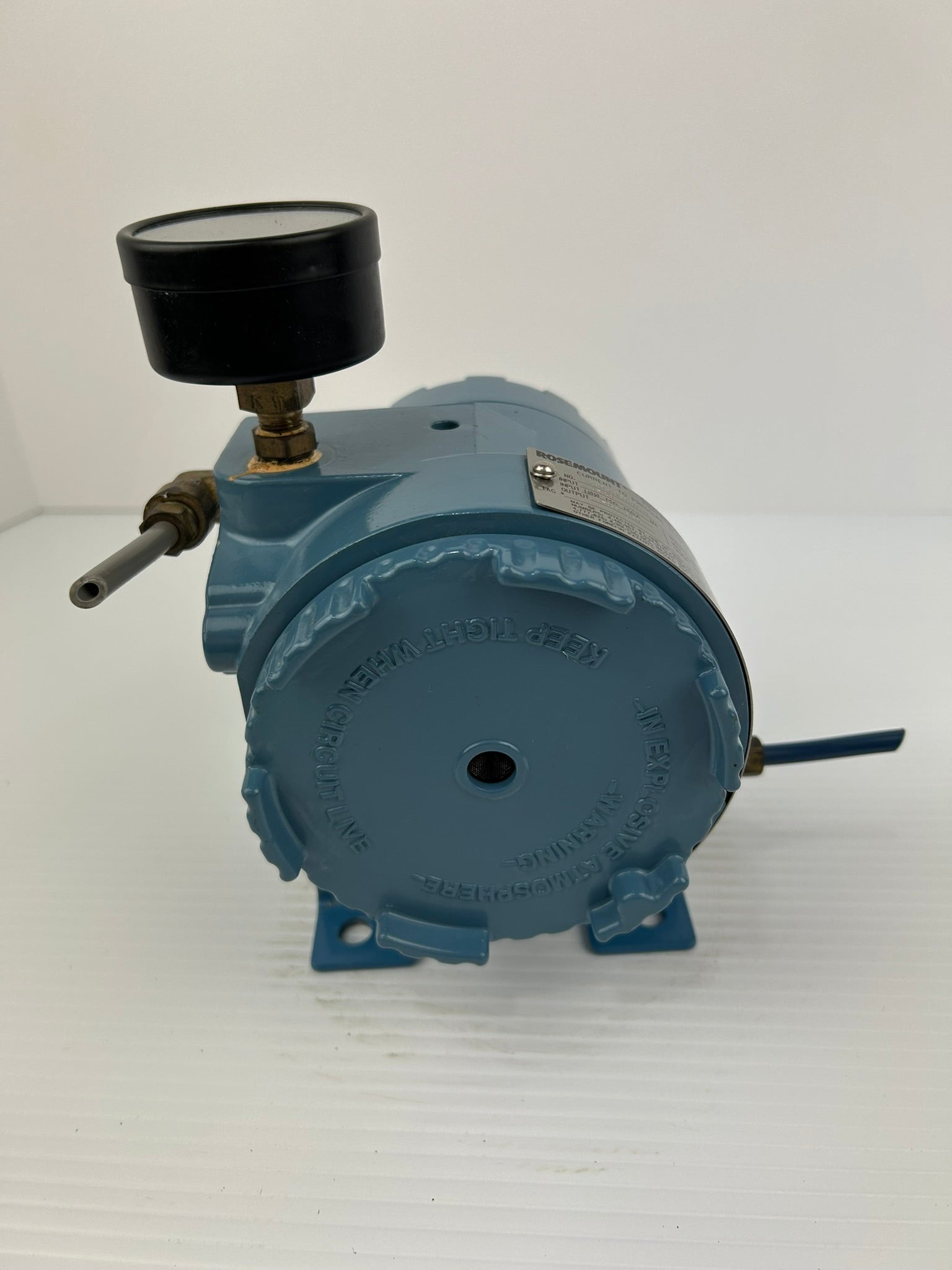 Rosemount 3311DS1J1B1 Pressure Transducer with Pressure Gauge 0-30 PSI