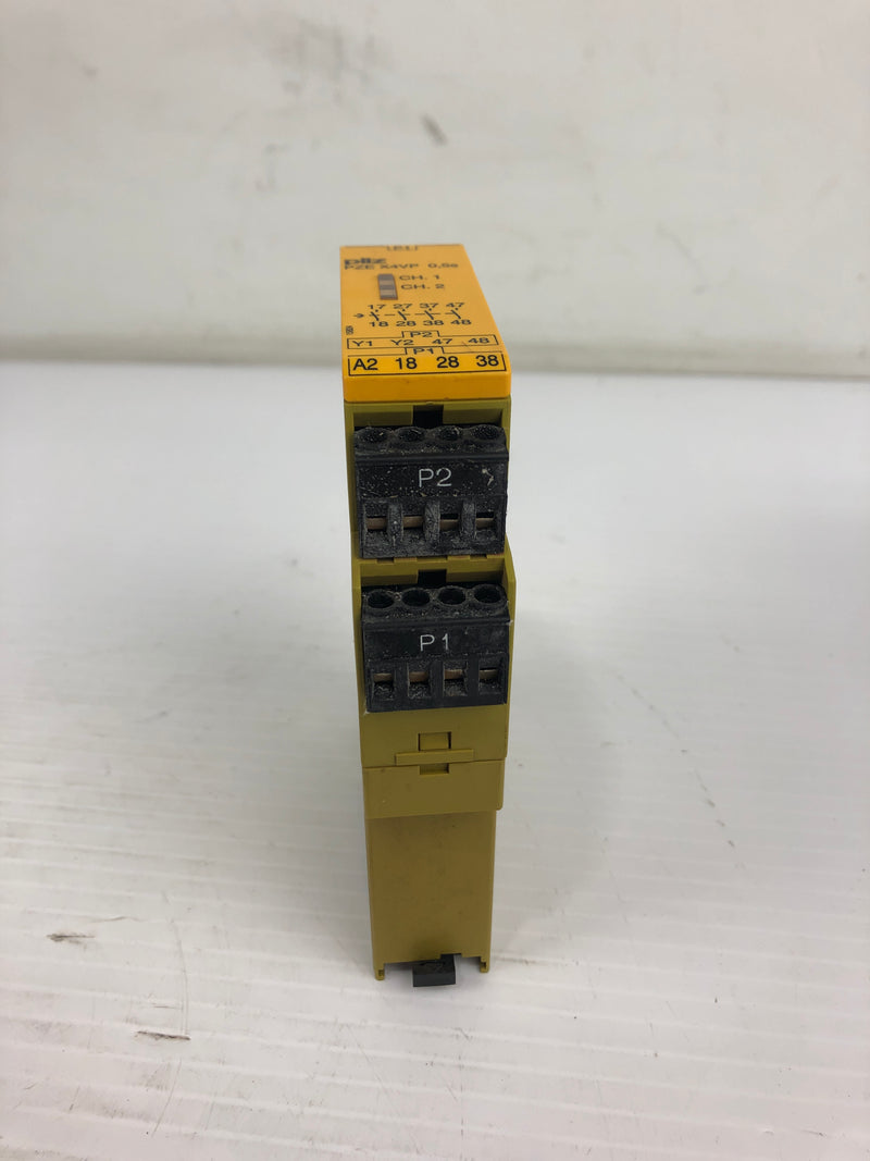 Pilz PZE X4VP Safety Relay 0,5s 24VDC 4n/o fix