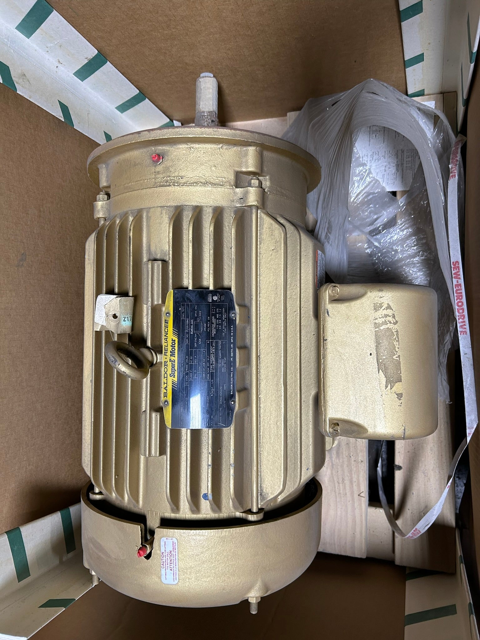 Baldor Reliance EJMM4107T Motor 25 HP 3PH 3525 RPM