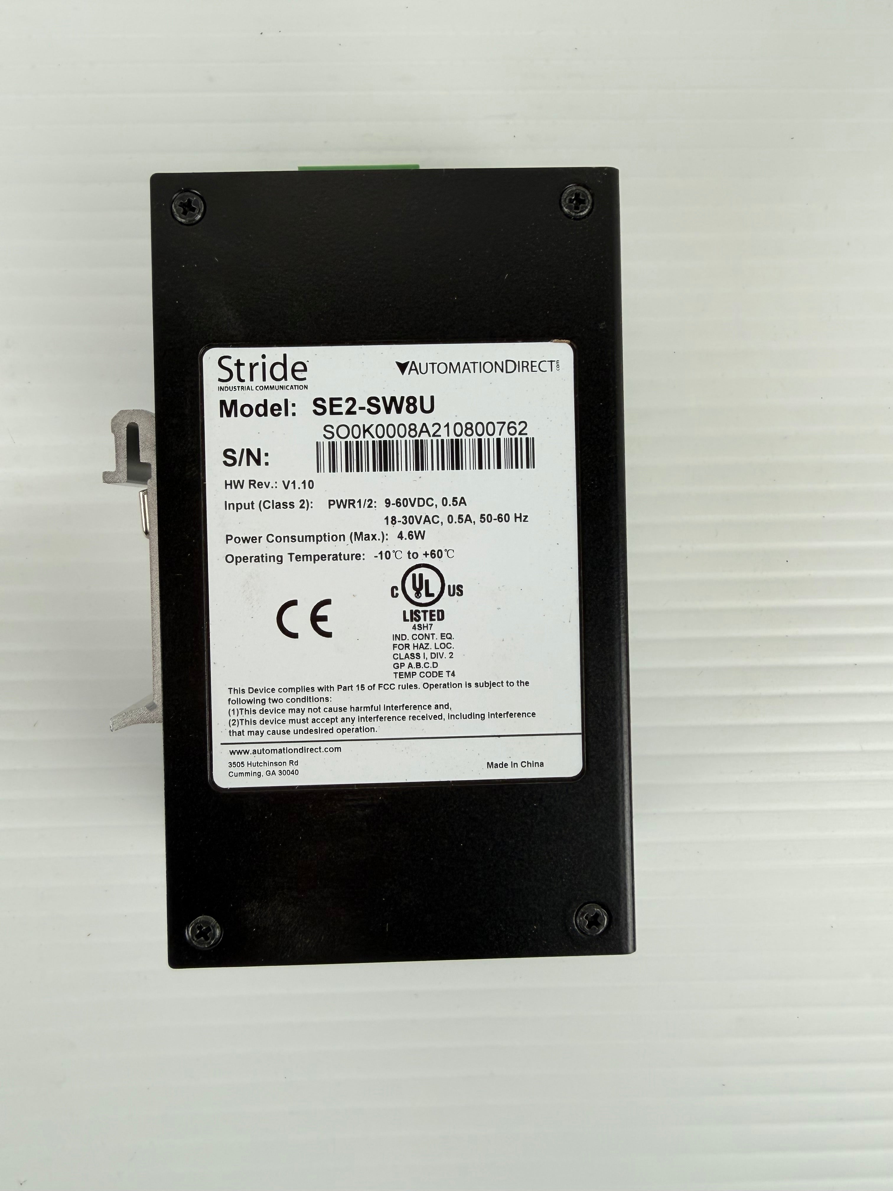 Automation Direct Stride SE2-SW8U Ethernet Switch