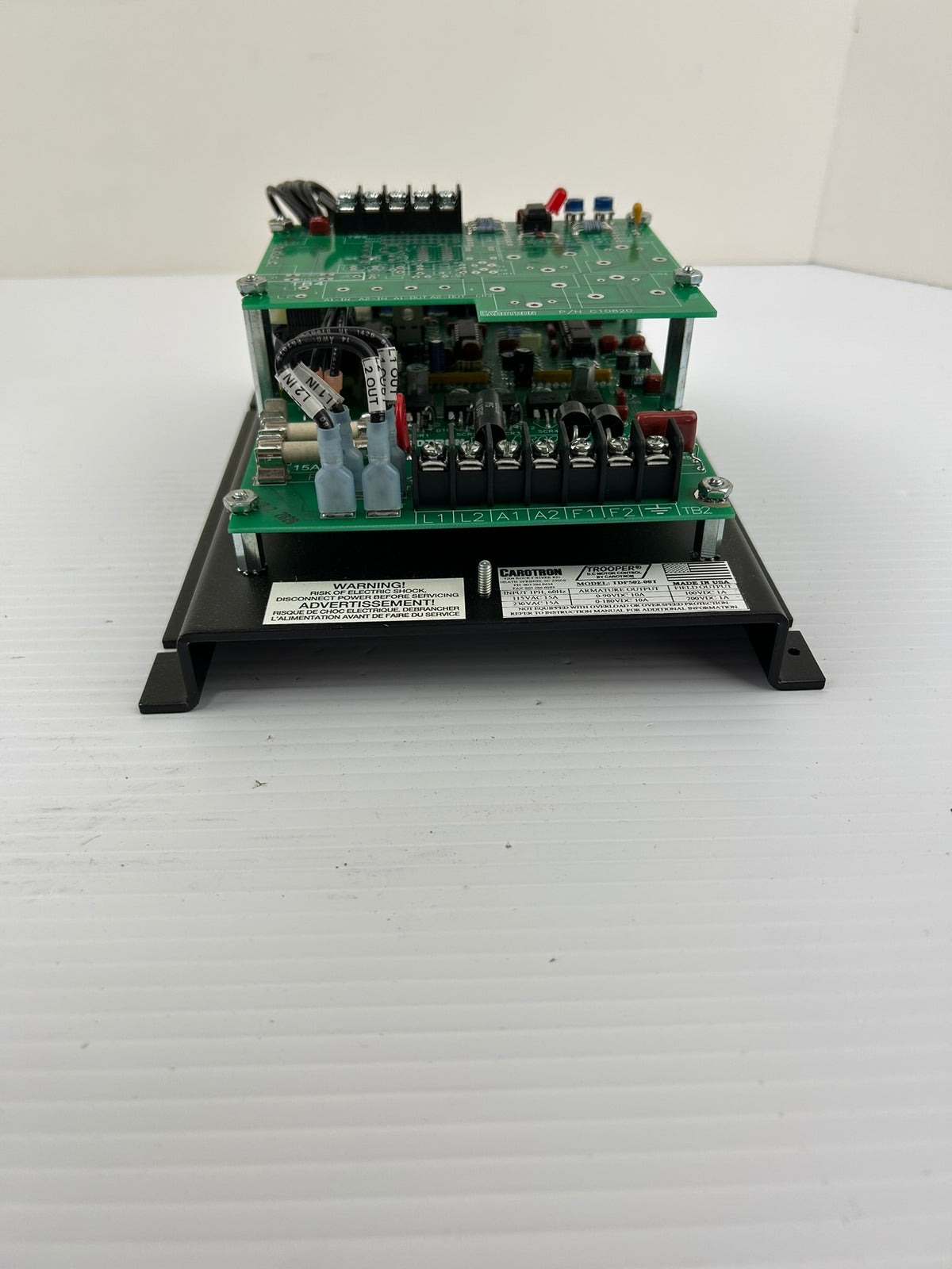 Carotron Trooper TDP502-00T DC Motor Speed Control 2HP 230VAC 180VDC