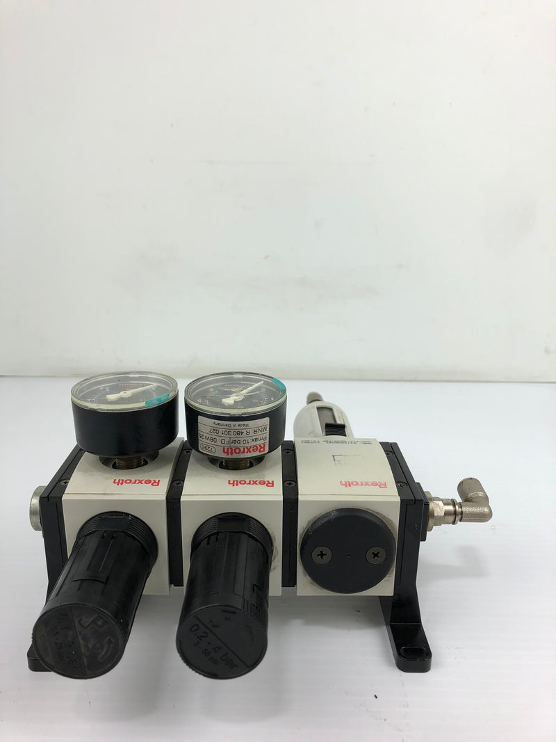Rexroth Pneumatic Pressure System with Gauges and Lubricator R412006047