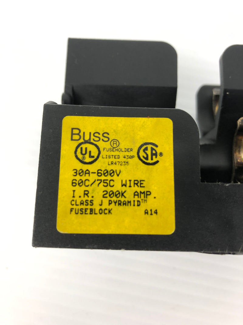 Buss JP60030-3CRA Fuse Holder Class J 600V 30A 3P