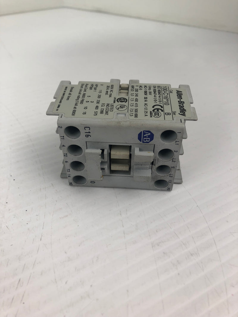 Allen Bradley 100-C16*10 Contactor Series B