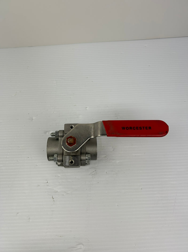 Worcester 14466TSWR3 Ball Valve with Handle 316 CF8M 400F 1000CWP