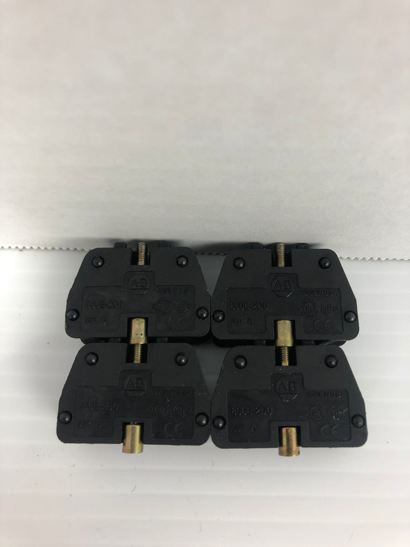 Allen Bradley 800E-2D0 Contact Blocks Ser. A 250V 2.6W - Lot of 4