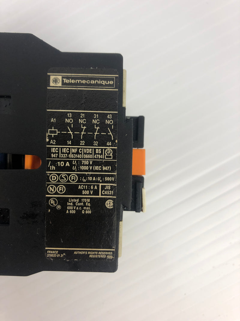 Telemecanique CA2 DN22 Control Relay 22E 750V 10A