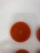 Sate-Lite SAE-A-88-DOT Orange Reflector 2-3/4" Round - Lot of 9