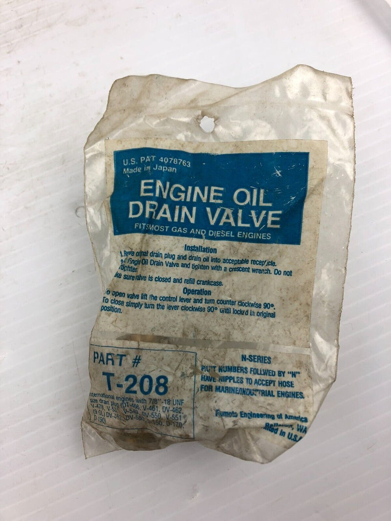 Fumoto T208 Engine oil Drain Valve Metal Logics, Inc.