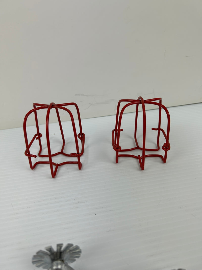 Grinnell 458A Duraspeed Fire Sprinkler Aluminum w/ Wire Cage 165F/74C - Lot of 2