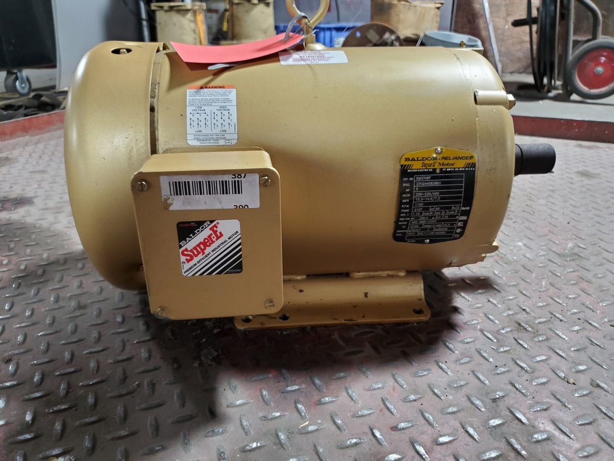 Baldor Reliance EM3708T Super-E Motor 5HP 1160RPM 215T 3PH 208-230/460V