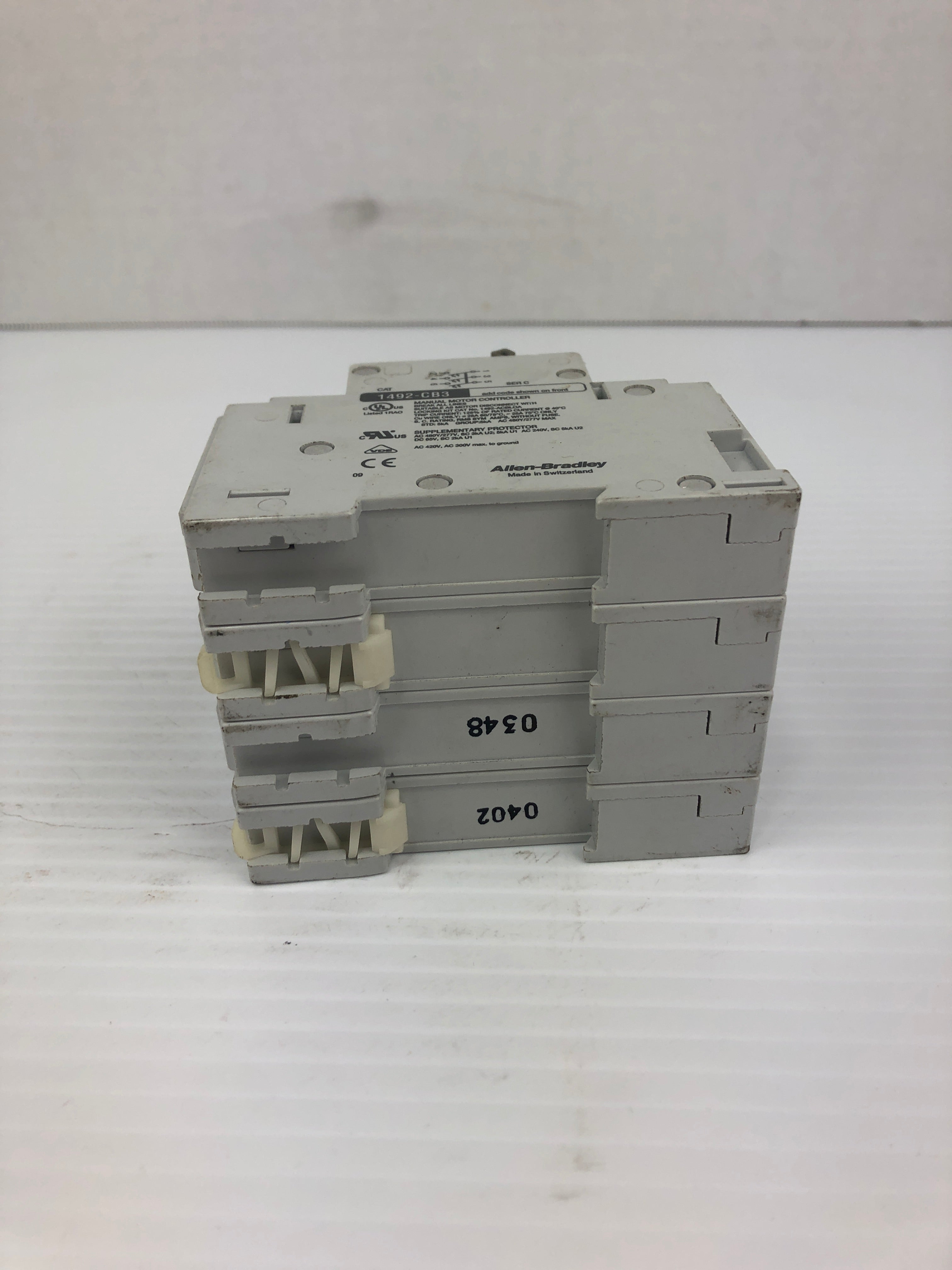 Allen Bradley H150 Circuit Breaker 1492-ACB 1492-CB3 4 Pole
