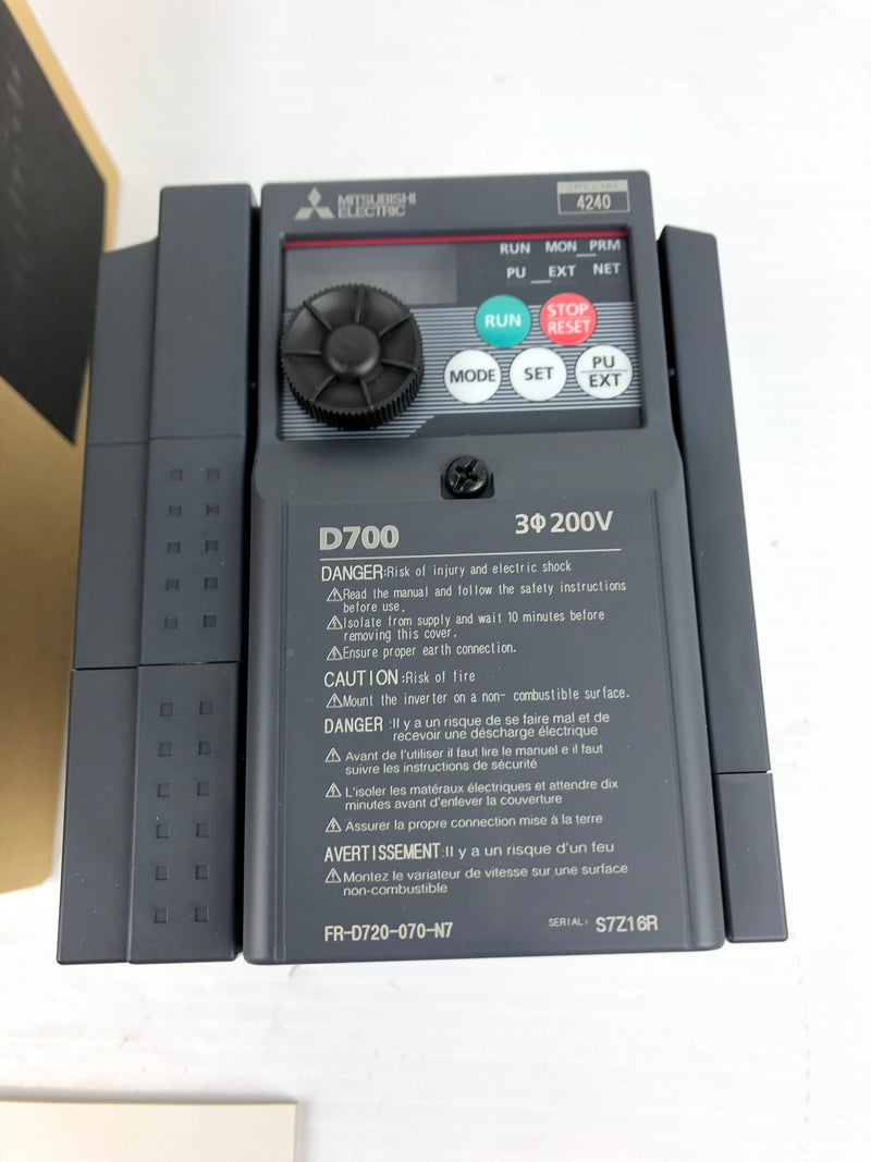 Mitsubishi D720-070-N7 VFD Inverter Drive Compact