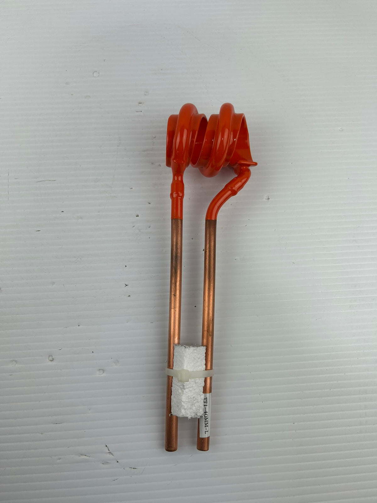 High Frequency Copper Tube Induction Heating Coil for Welding TT1-40MM-L Orange