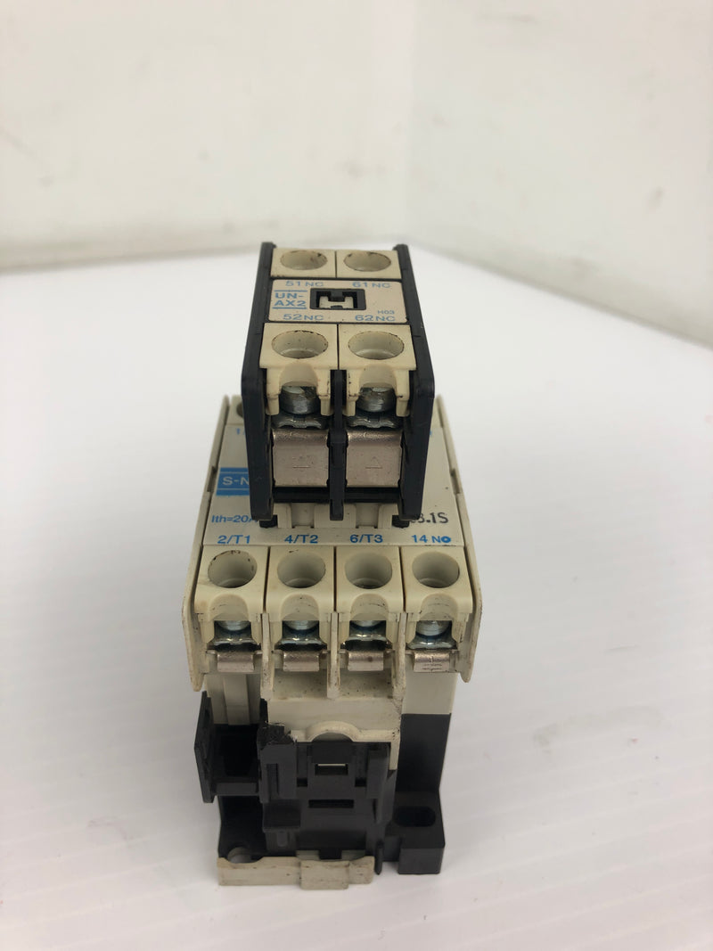 Mitsubishi S-N10 Magnetic Contactor Assembly UN-AX2 Contact Block