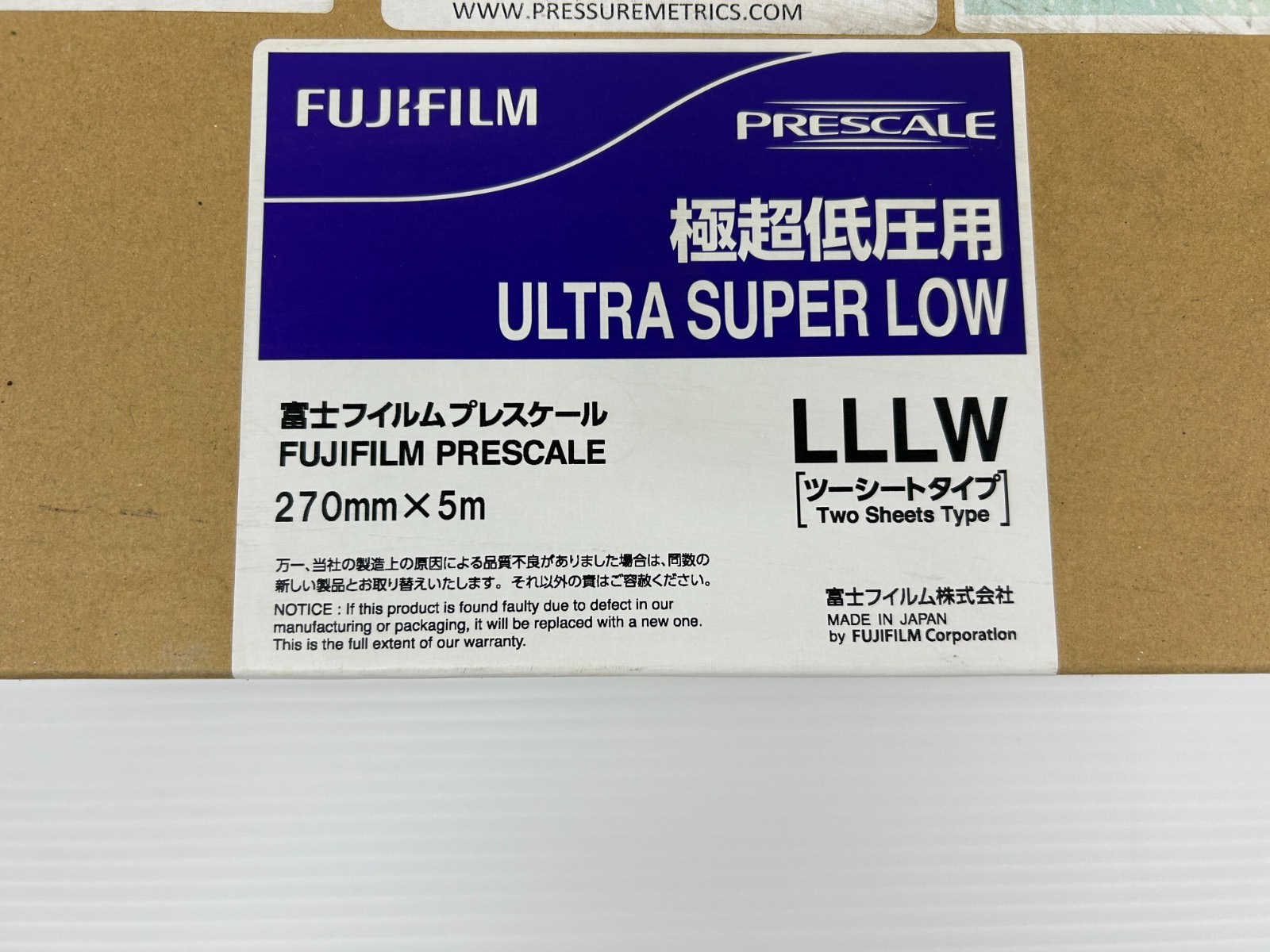 Fujifilm Prescale LLLW-R270-5M-1-E Ultra Super Low Film LLLW LLLW-R270-5M-1 7/23