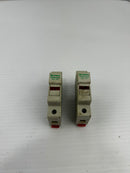 Littelfuse LPSC-ID CH Class CC Fuse Holder 600V 30A - Lot of 2