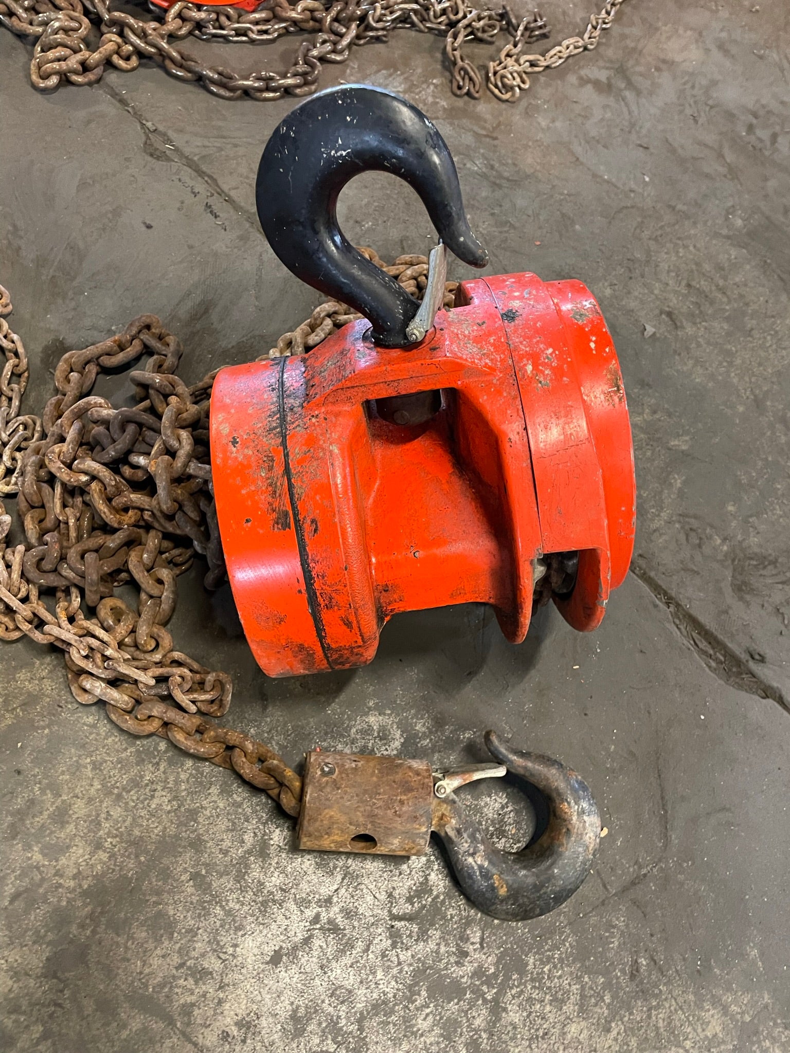 CM Cyclone 2 Ton Manual Chain Fall Hoist with Load Limiter S5857TB