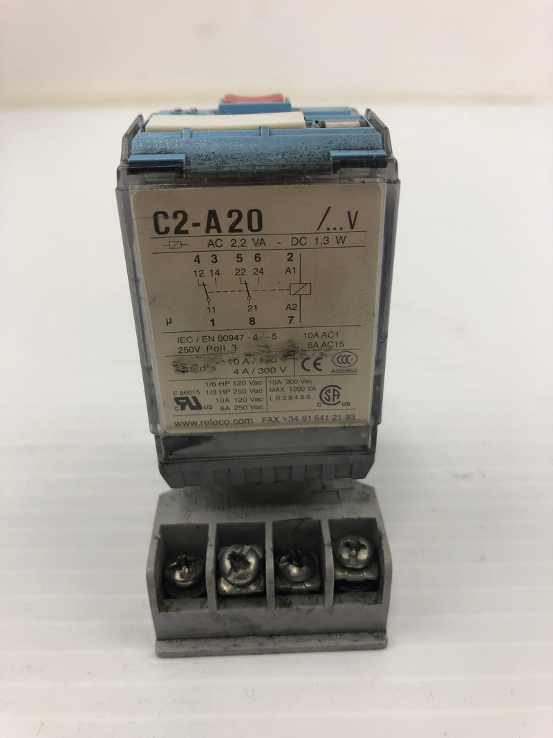 Releco MR-C C2-A20 Relay AC2,2VA DC 1,3 W