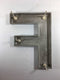 12" Letter F Metal Block