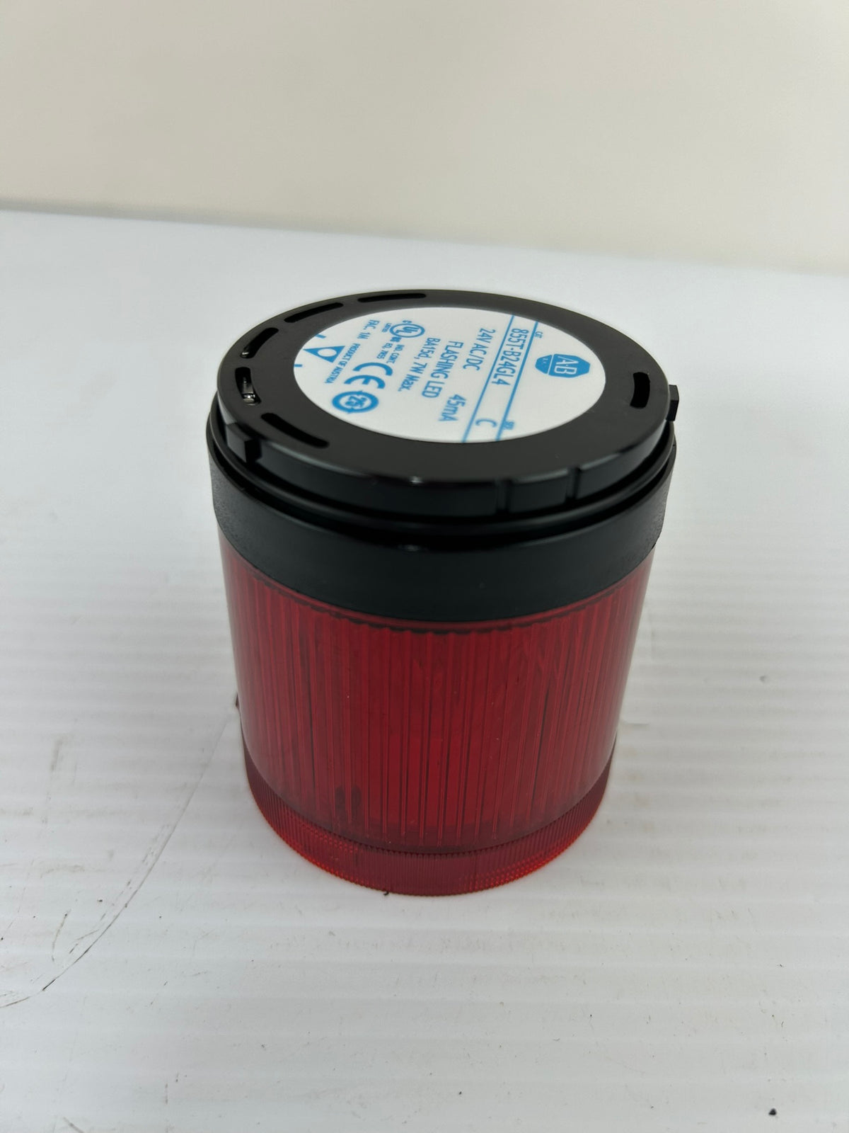 Allen Bradley 855T-B24GL4 Flashing Red LED Indicator Light Series C