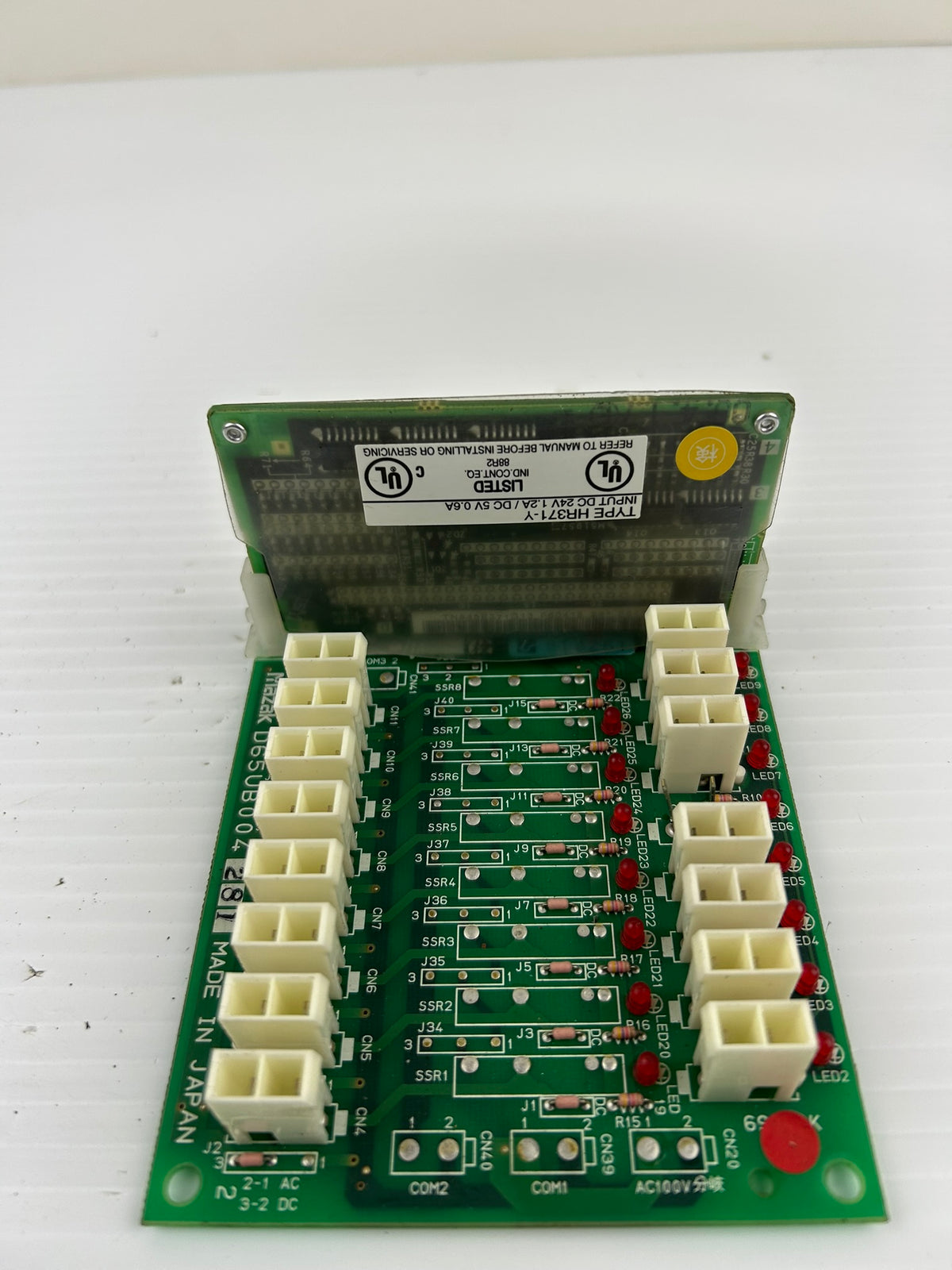 Mazak D65UB004 281 CNC Circuit Board PCB with HR371-Y I/O Card Module