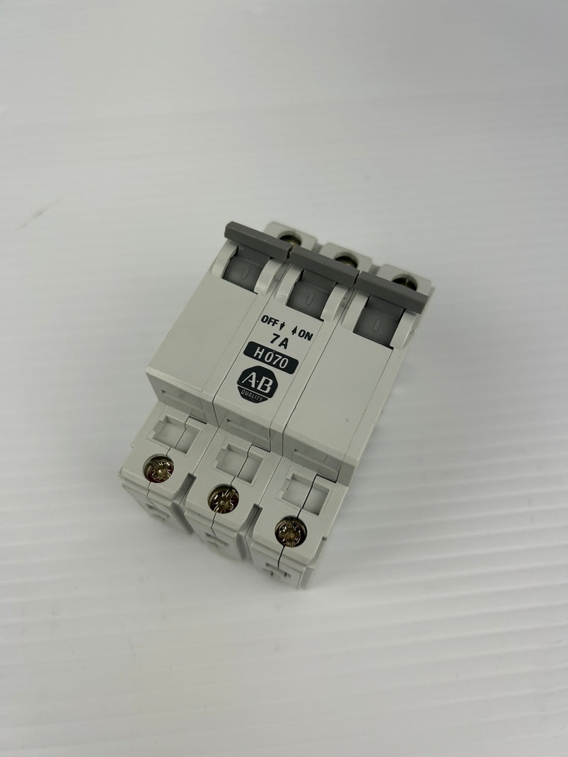 Allen Bradley 1492-CB3 Circuit Breaker Series B 3Pole 7A H070