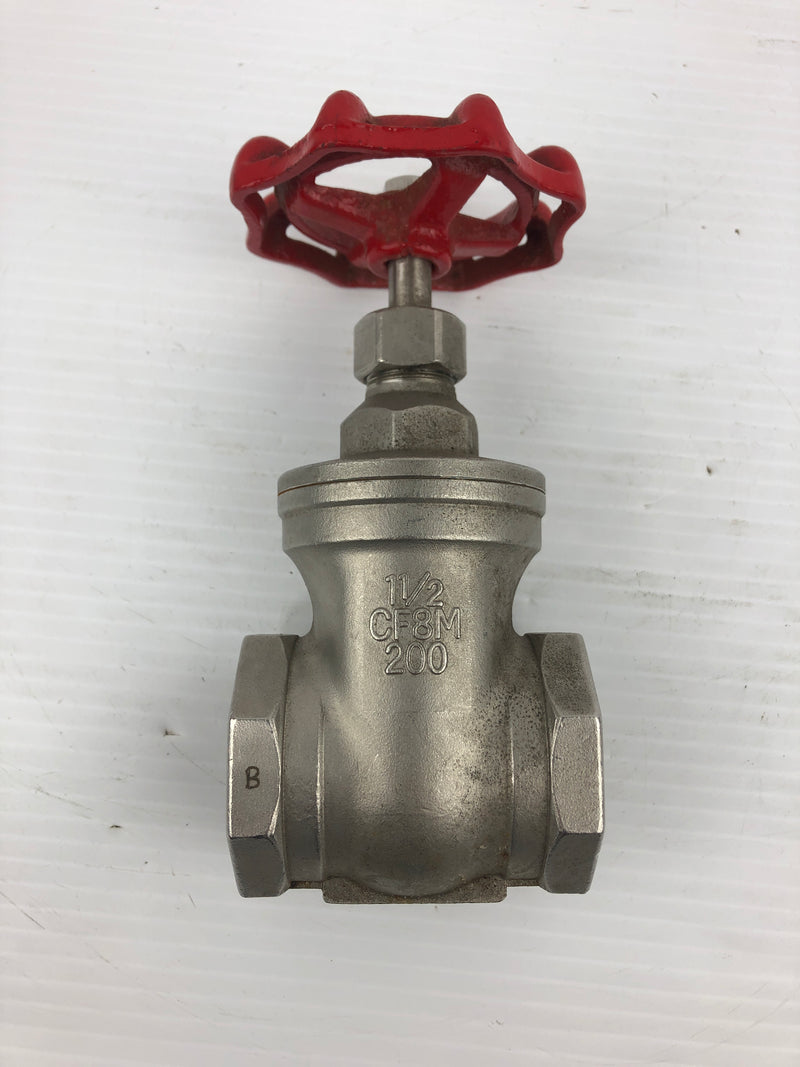 Sharpe 0138 Manual Gate Valve CF8M 1-1/2" - Not Threaded