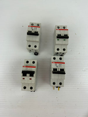ABB S202 C10 Circuit Breaker 2 Pole - Lot of 4