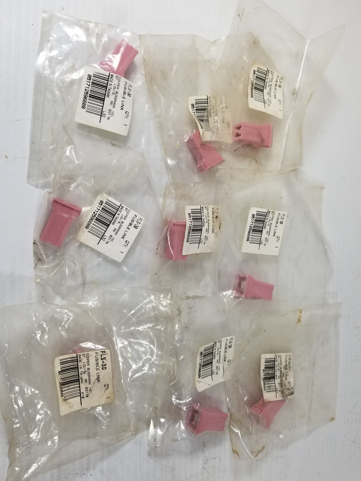 Cooper Bussmann FLS-30 Fusible Link 30A - Lot of 9