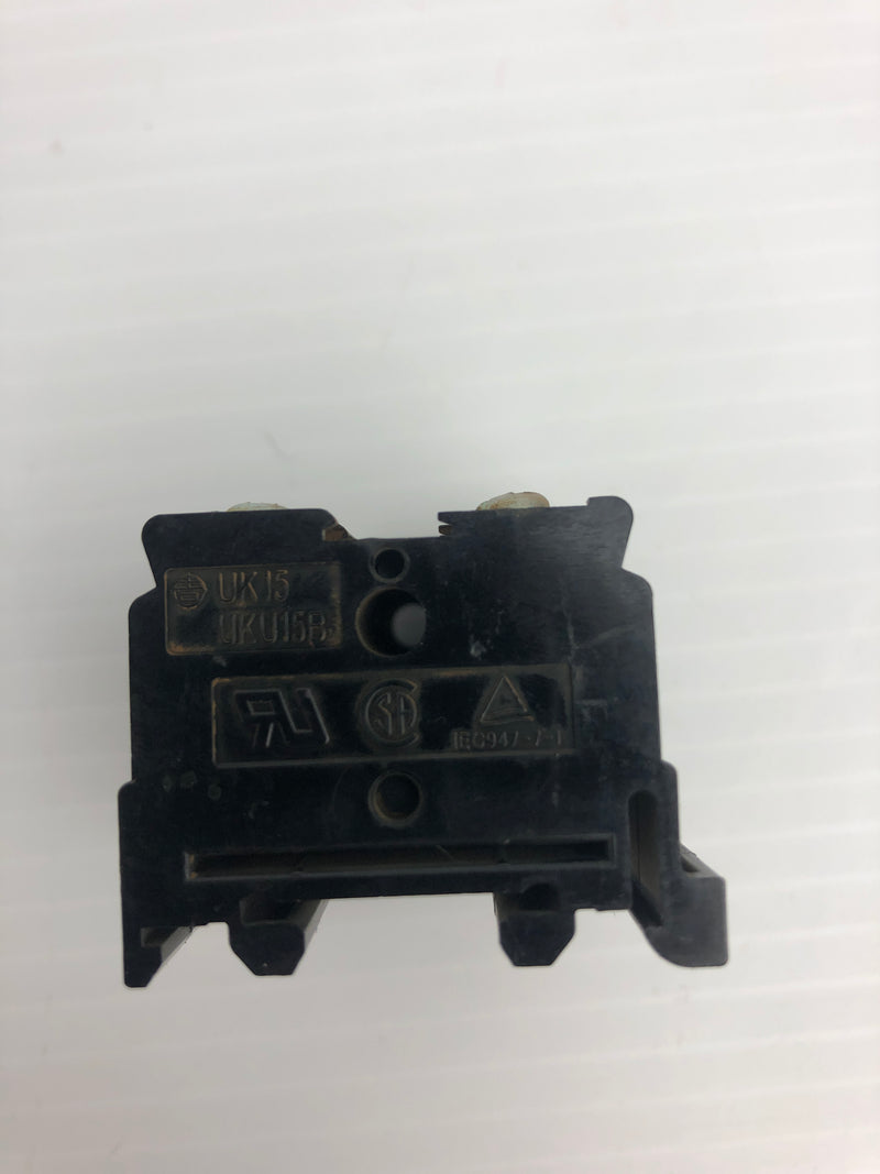 Yoshida Electric UK15 Terminal Block 600V 15A 6P - Missing Cover