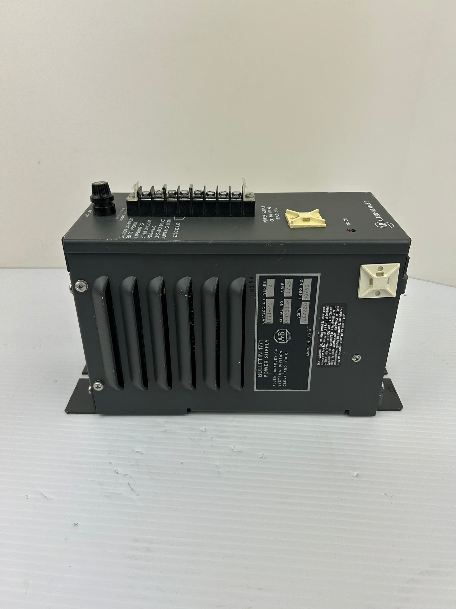 Allen Bradley 1771-P2 Power Supply Series A Input 75VA