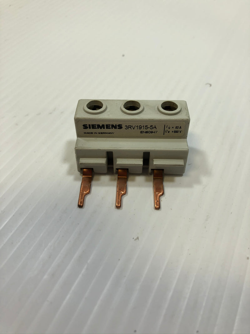 Siemens 3RV1915-5A Bussbar Feeder Bar