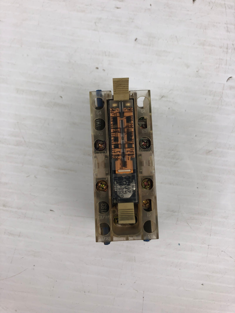 Omron G7SA-3A3B General Purpose Relay 24VDC with Base P7SA-14F-ND