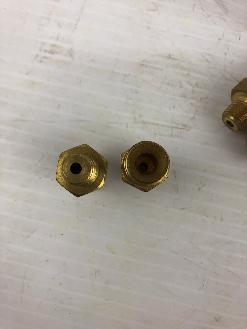 Hex Nipple Brass Pipe Fitting 1/2" x 1/8" ID - Lot of 96