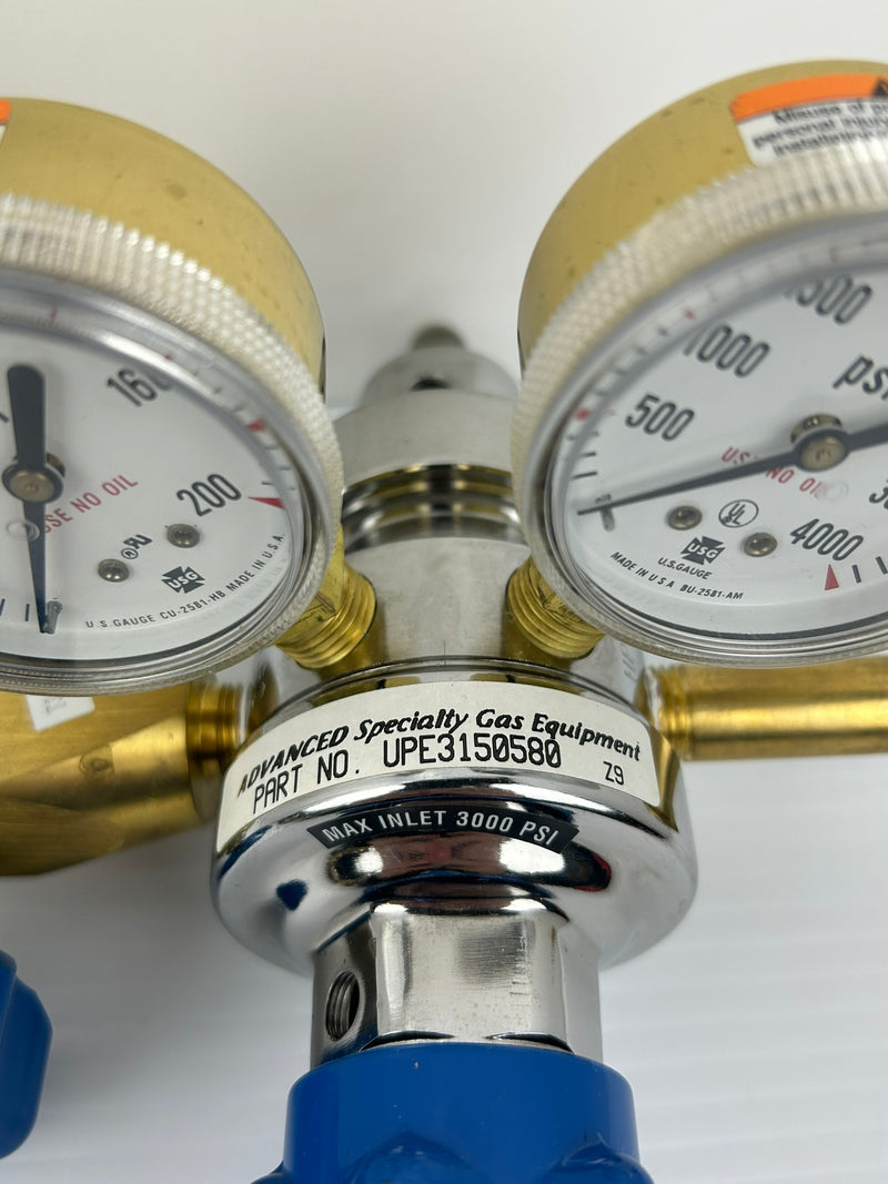 Advanced Specialty Gas Equipment UPE3150580 Regulator Assemby 3000PSI