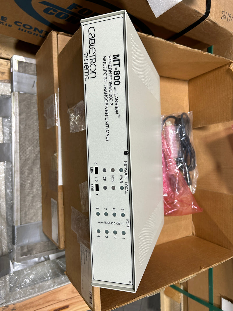 Cabletron Systems MT-800 Lanview Ethernet IEEE 802.3 Multiport Transceiver Unit