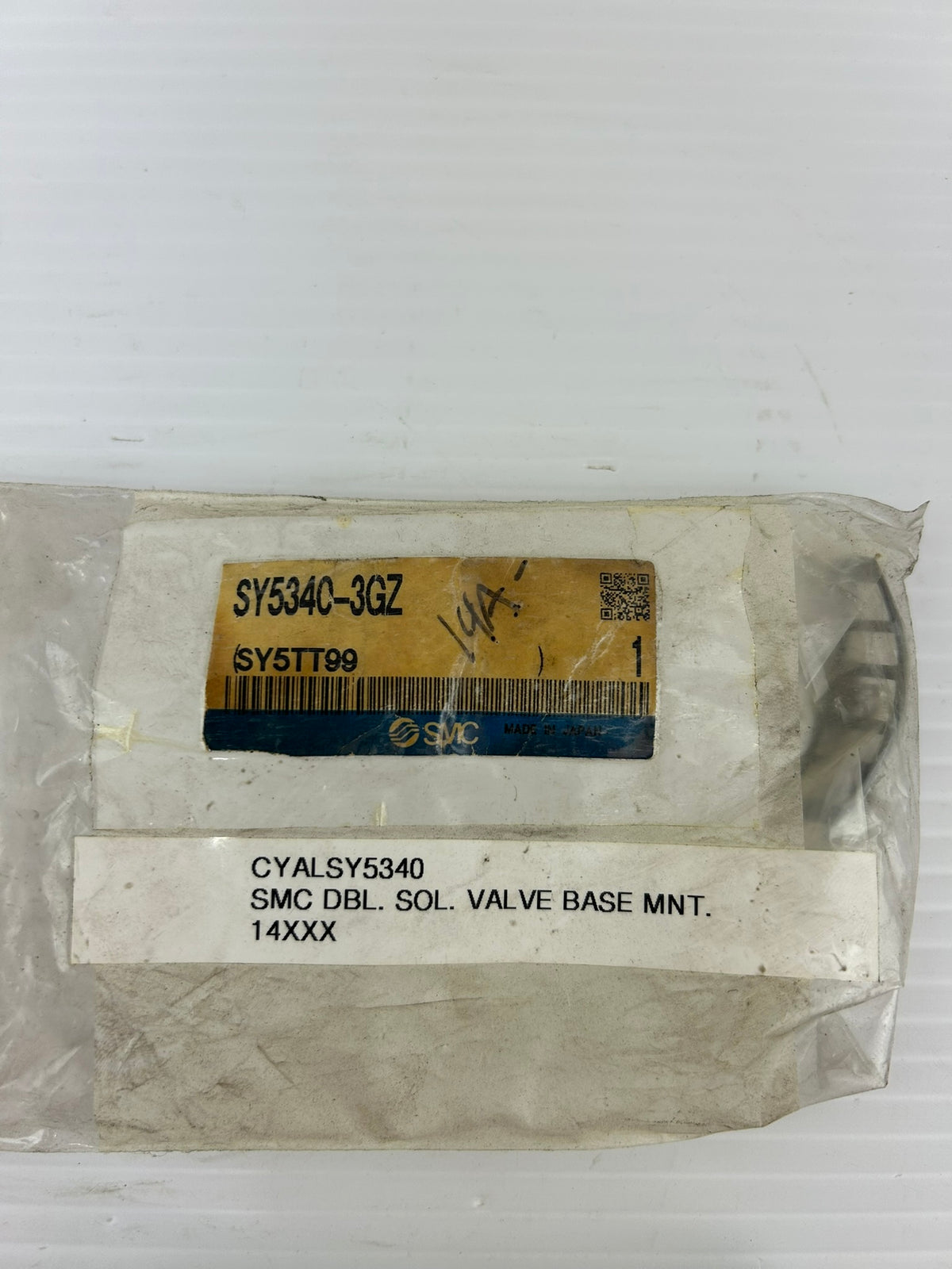 SMC SY5340-3GZ 5-Port Double Solenoid Pneumatic Air Valve 110VAC Base Mount