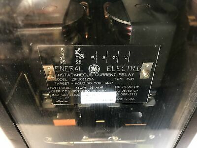 General Electric 12PJC11Z5A Instantaneous Current Relay PJC11Z5A