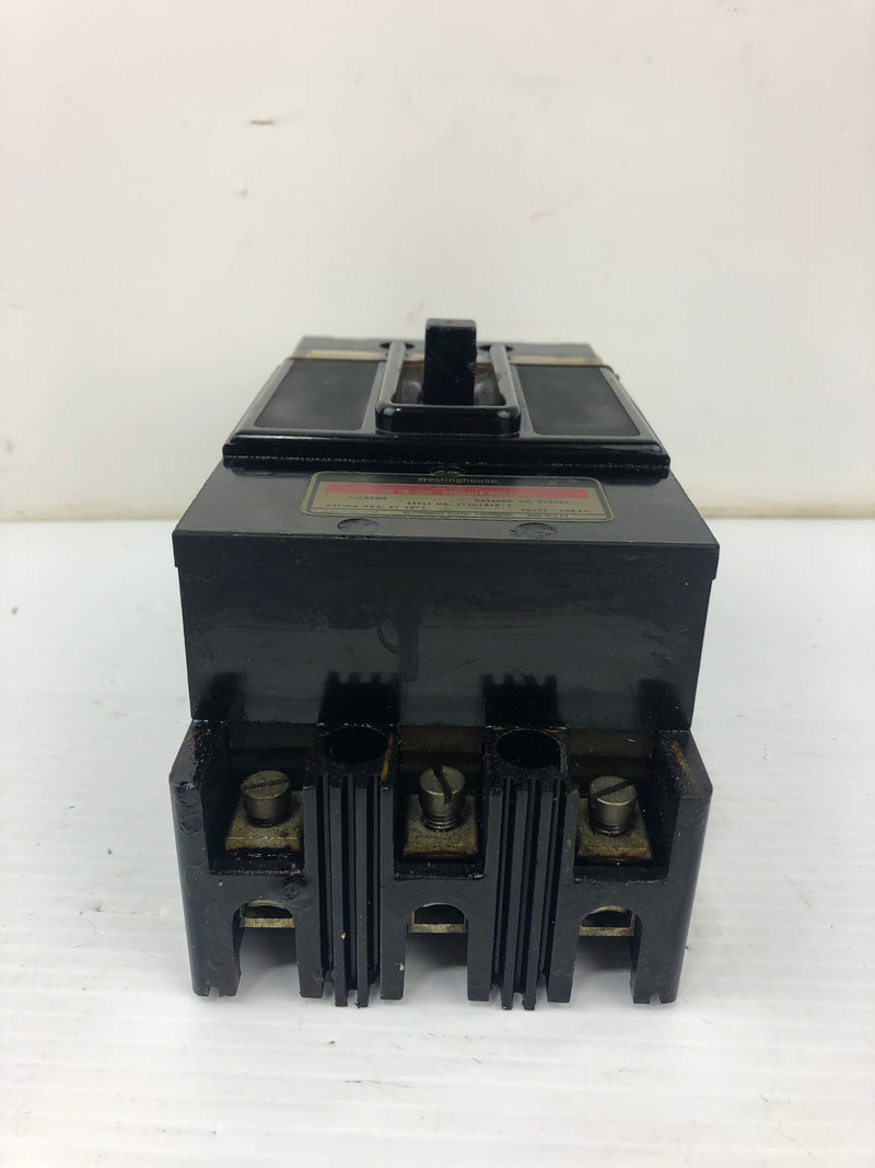 Westinghouse AB DE-ION F3020S Circuit Breaker 314C194G17 20A 3P 600V