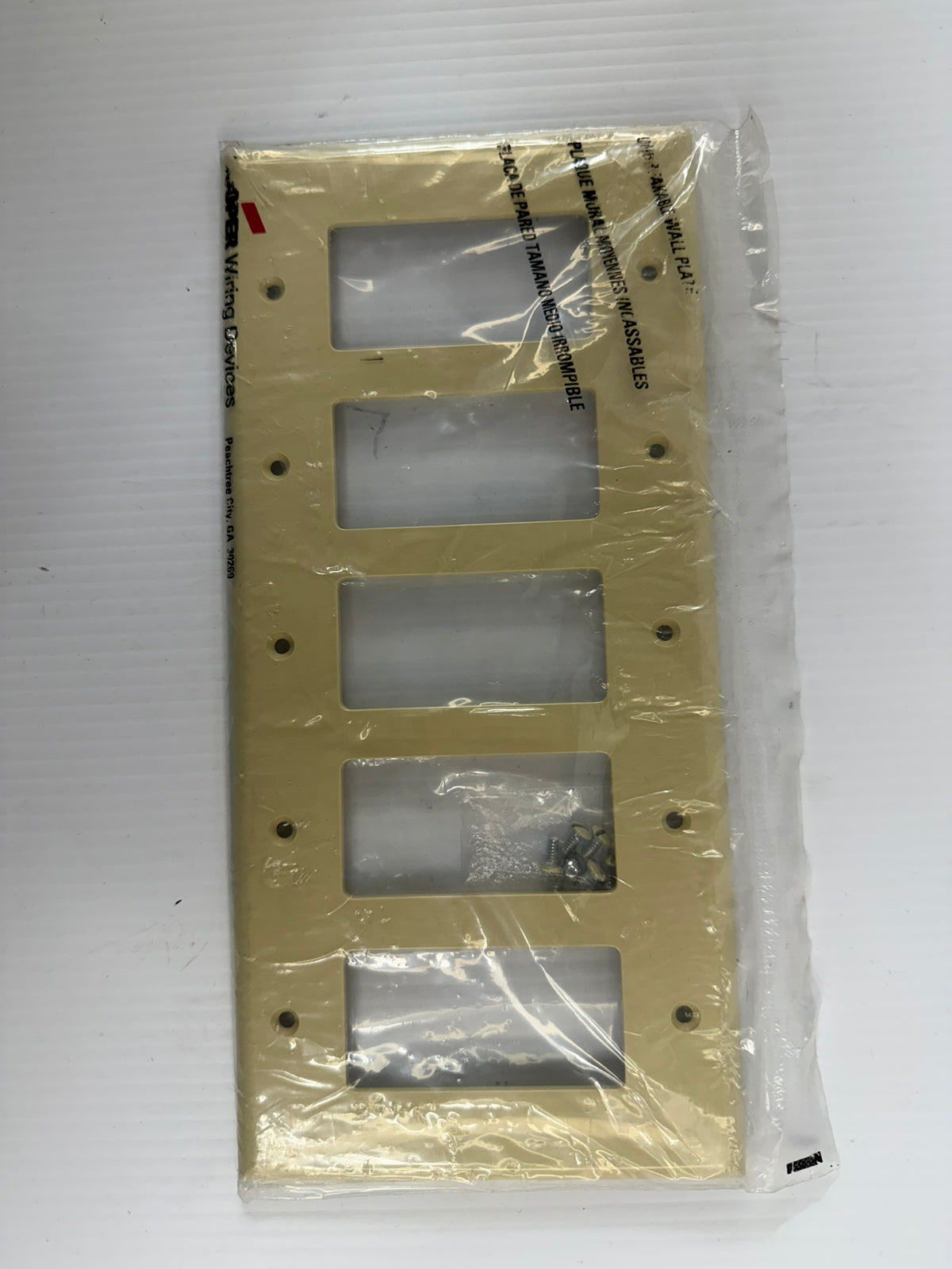 Cooper Wiring 5-Gang Light Switch Cover PJ265V - Lot of 13