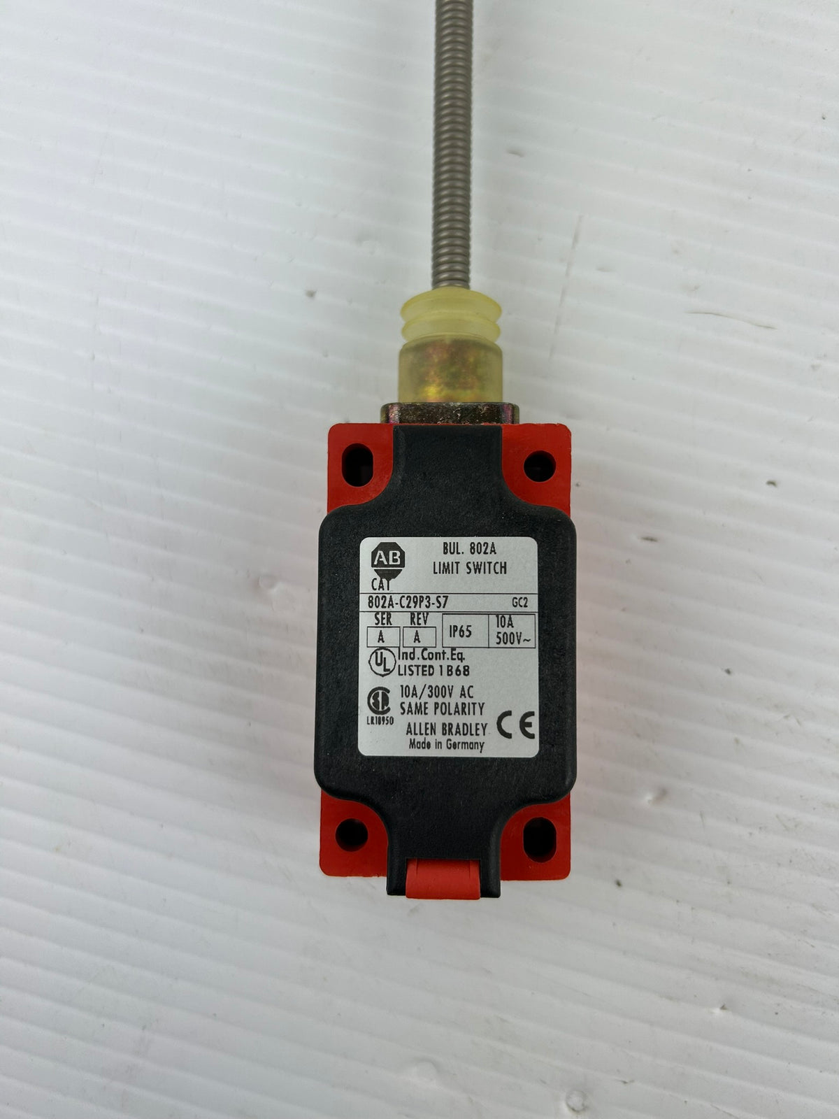 Allen Bradley 802A-C29P3-S7 Limit Switch Bulletin 802A Series A IP65 10A 500V