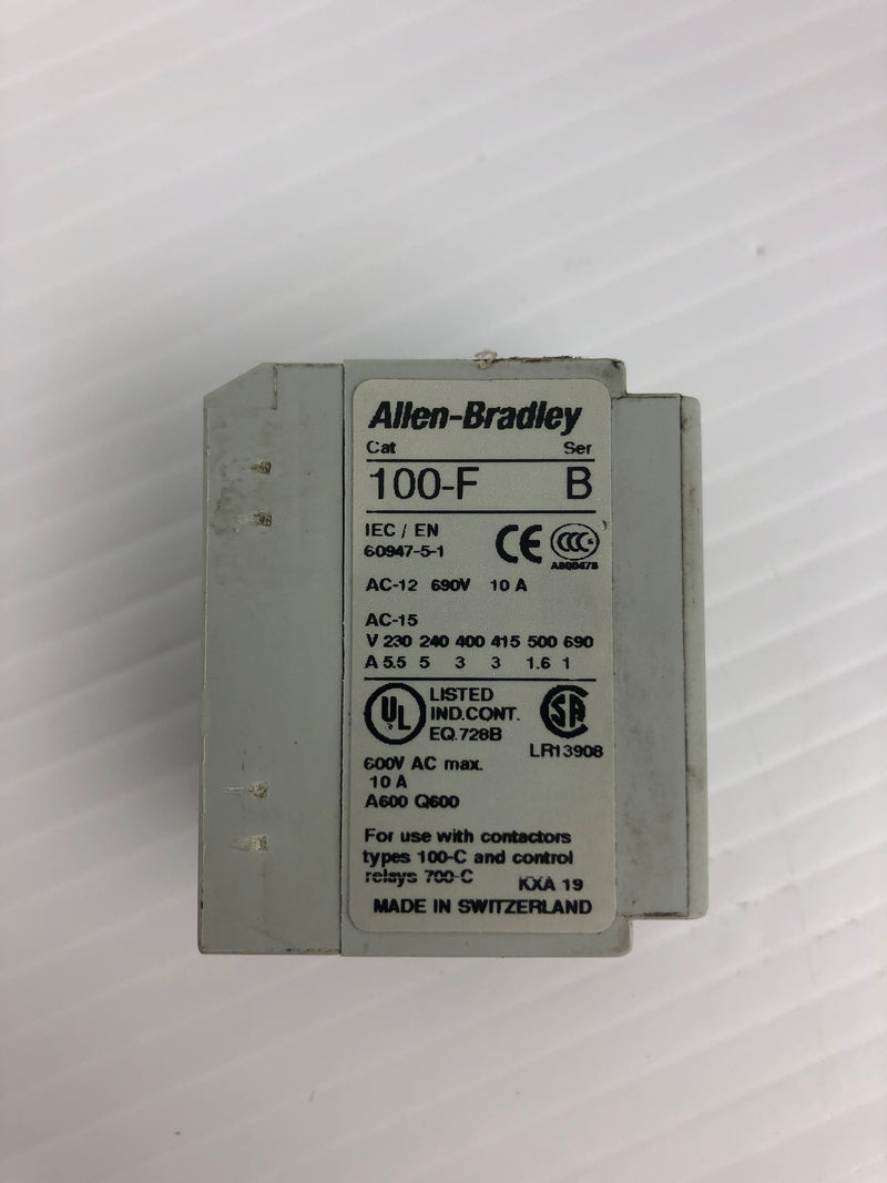 Allen-Bradley 100-F A02 Contact Block Ser. B 690V 10A