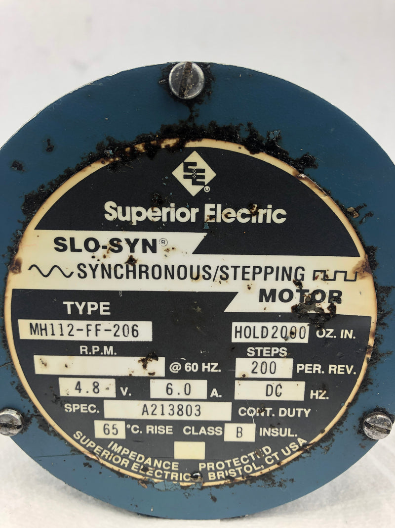 Superior Electric Slo-Syn MH112-FF-206 Synchronous Stepping Motor