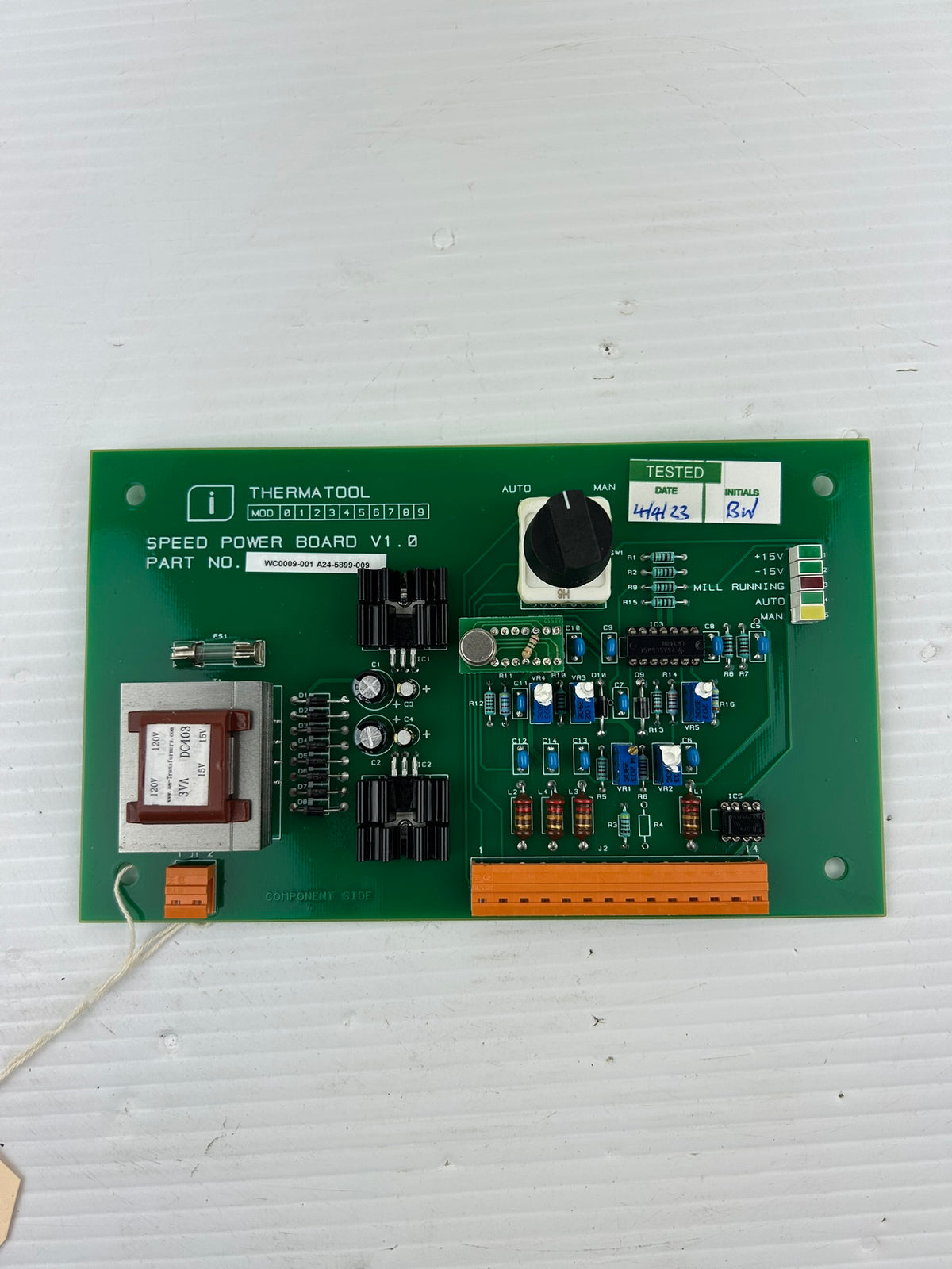 Thermatool WC0009-001 Speed Power Control Board V1.0 A24-5899-009