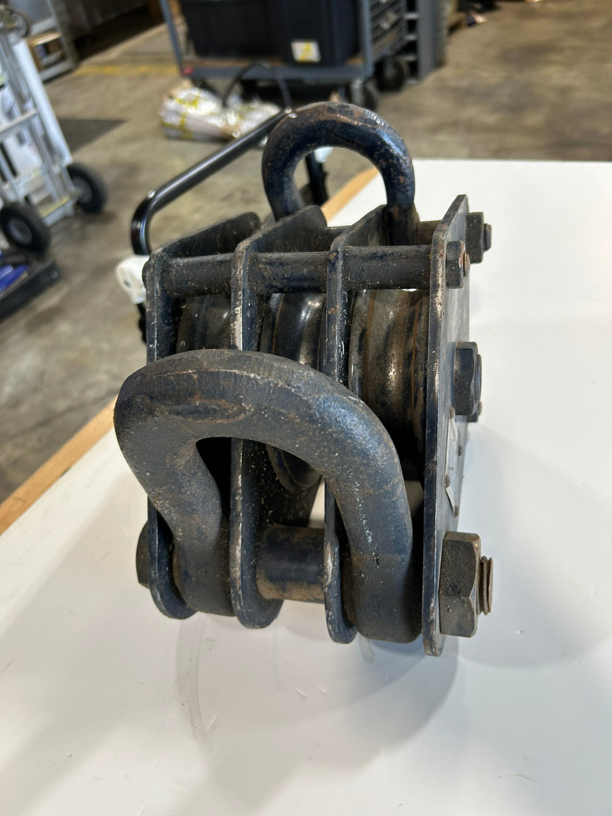 McKissick No. 13 Triple Sheave Block Heavy-Duty Wire Rope Block 6" 12.5 Tons