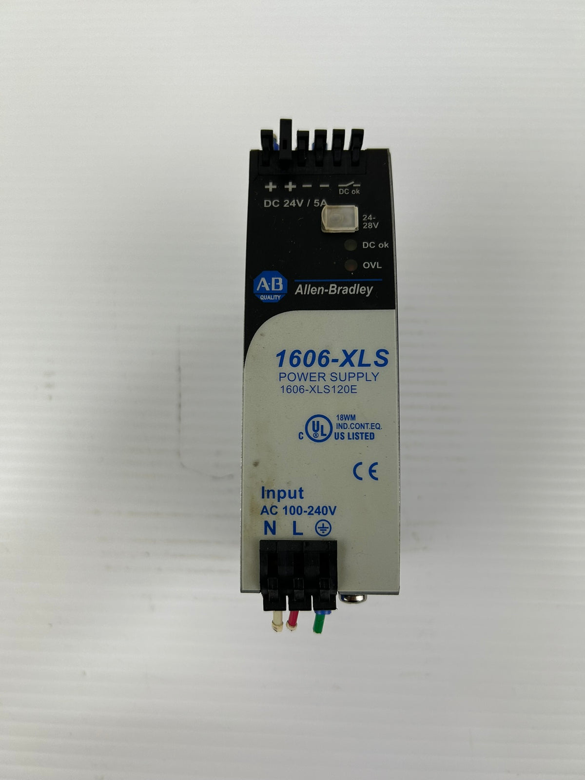 Allen Bradley 1606-XLS Power Supply 1606-XLS120E Series A 1PH 24V 5A 120W