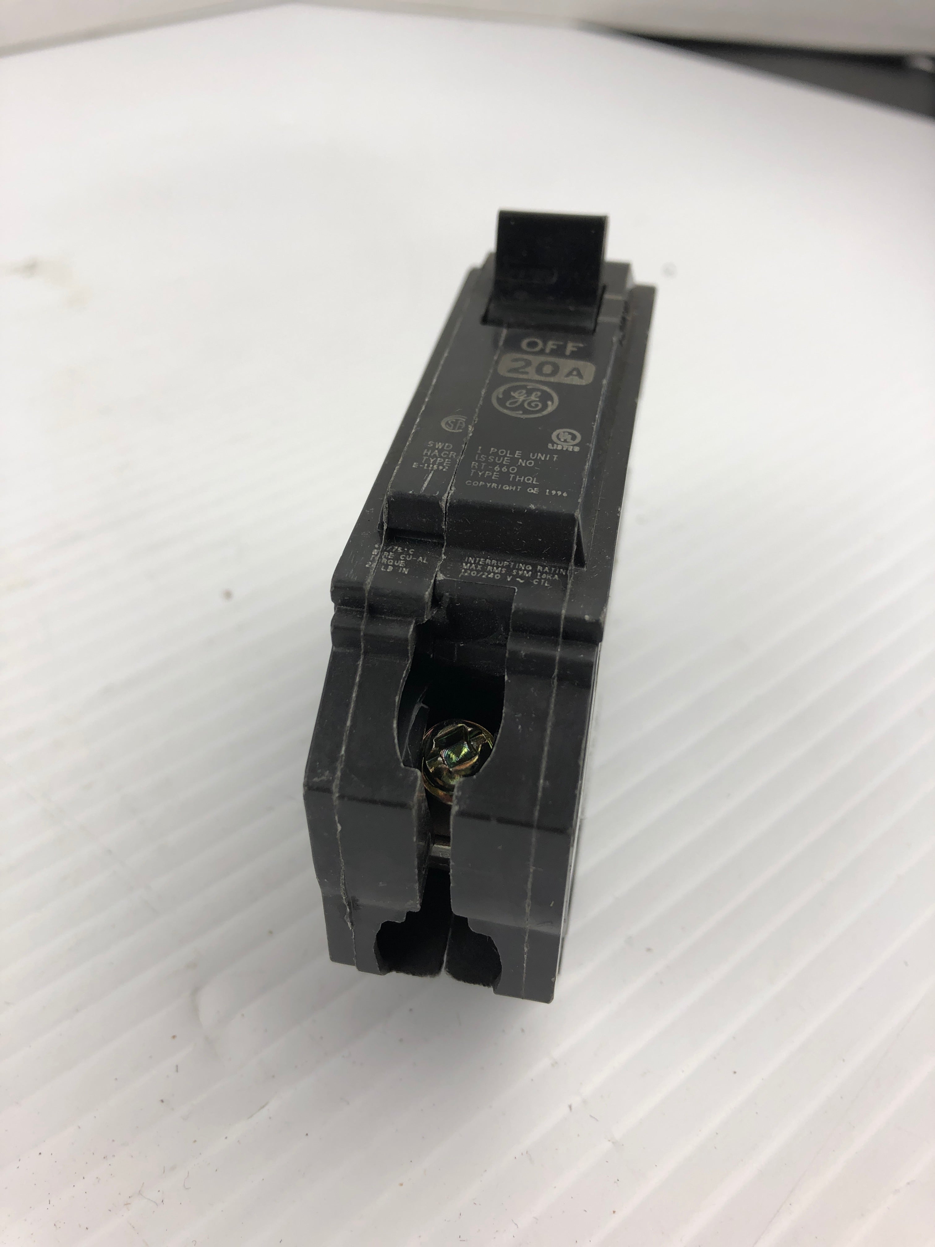 General Electric RT-660 Circuit Breaker 1 Pole 20A
