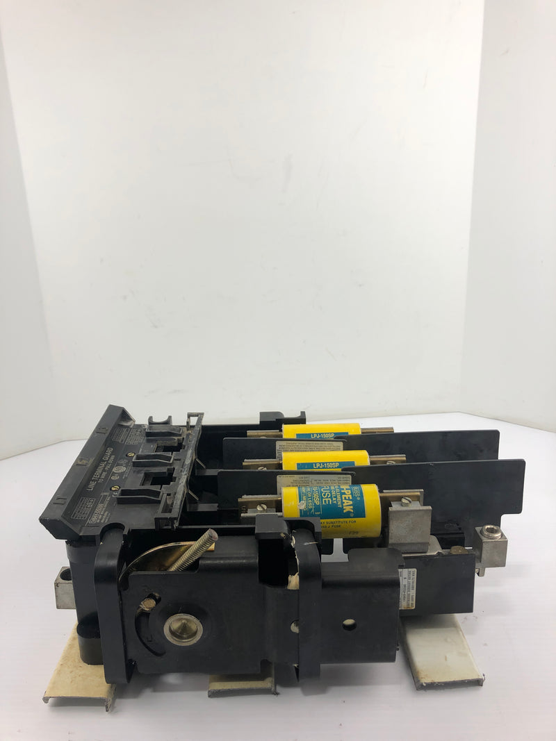 Allen Bradley 1494V-DS200 Disconnect Switch with Fuses Ser B Line Terminal Guard