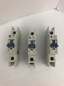 Allen-Bradley 1489-A1C010 Circuit Breaker Ser. A 277V 1A 1P 50/60Hz - Lot of 3